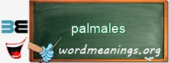 WordMeaning blackboard for palmales